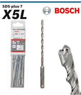 Bosch Свредло за перфоратор SDS-plus-7(X5L), армиран бетон 8.0x100x165 mm (10 броя)